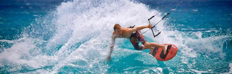 deck grips on surfboard kite surfing